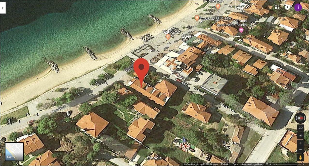 Cute Maisonette No2 On Coastal Sidewalk Nikiti  Exterior foto